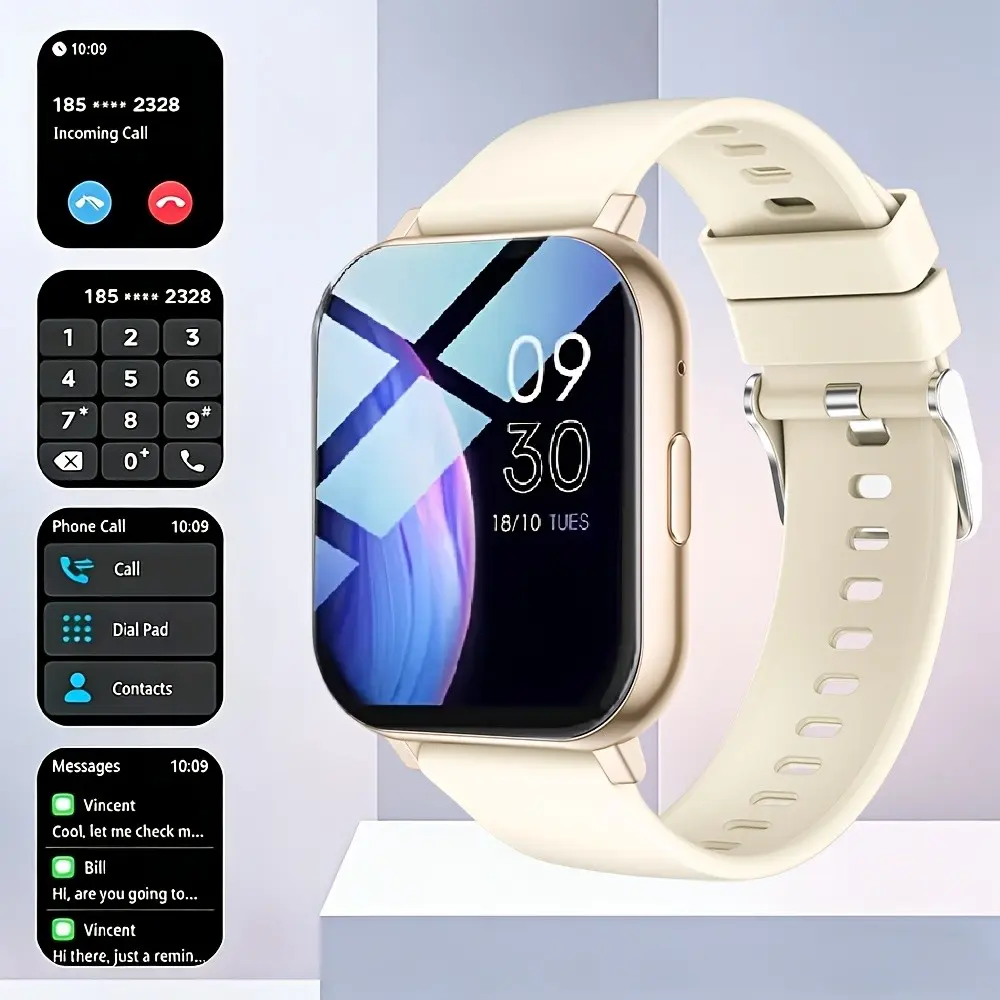 20264 Lucky Smartwatch with Calls, Messages, Music, Outdoor Modes, Compatible with Android and iOS, Silicone Band, Bluetooth-compatible Connectivity
