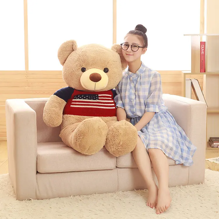 Large Warm Smart Bluetooth AI Talking Bear Plush Doll Heatable Cuddly Birthday Gift For Girls