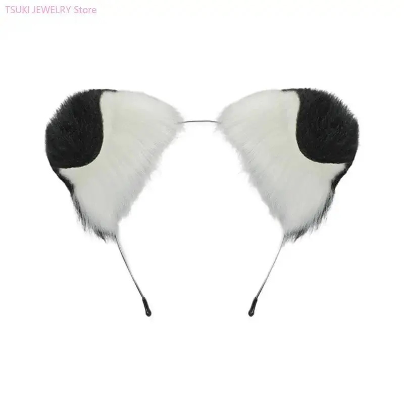 Plush Dog Hairband Animen Accessories Fashion Costume Headbands Hair Ornament For Cosplayers And Party Enthusiasts