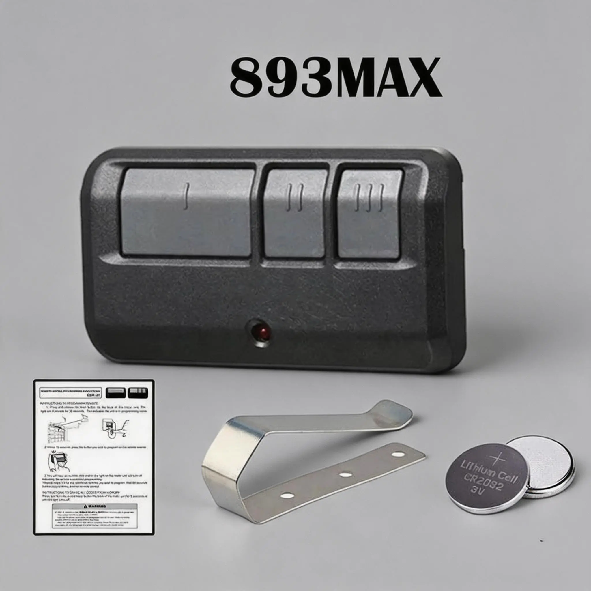 2 for Chamberlain Craftsman LiftMaster Garage Door Opener Remote, Replaces 893LM 893Max 890Max , no Wait Wireless Remote Keyless Entry, Safe Security