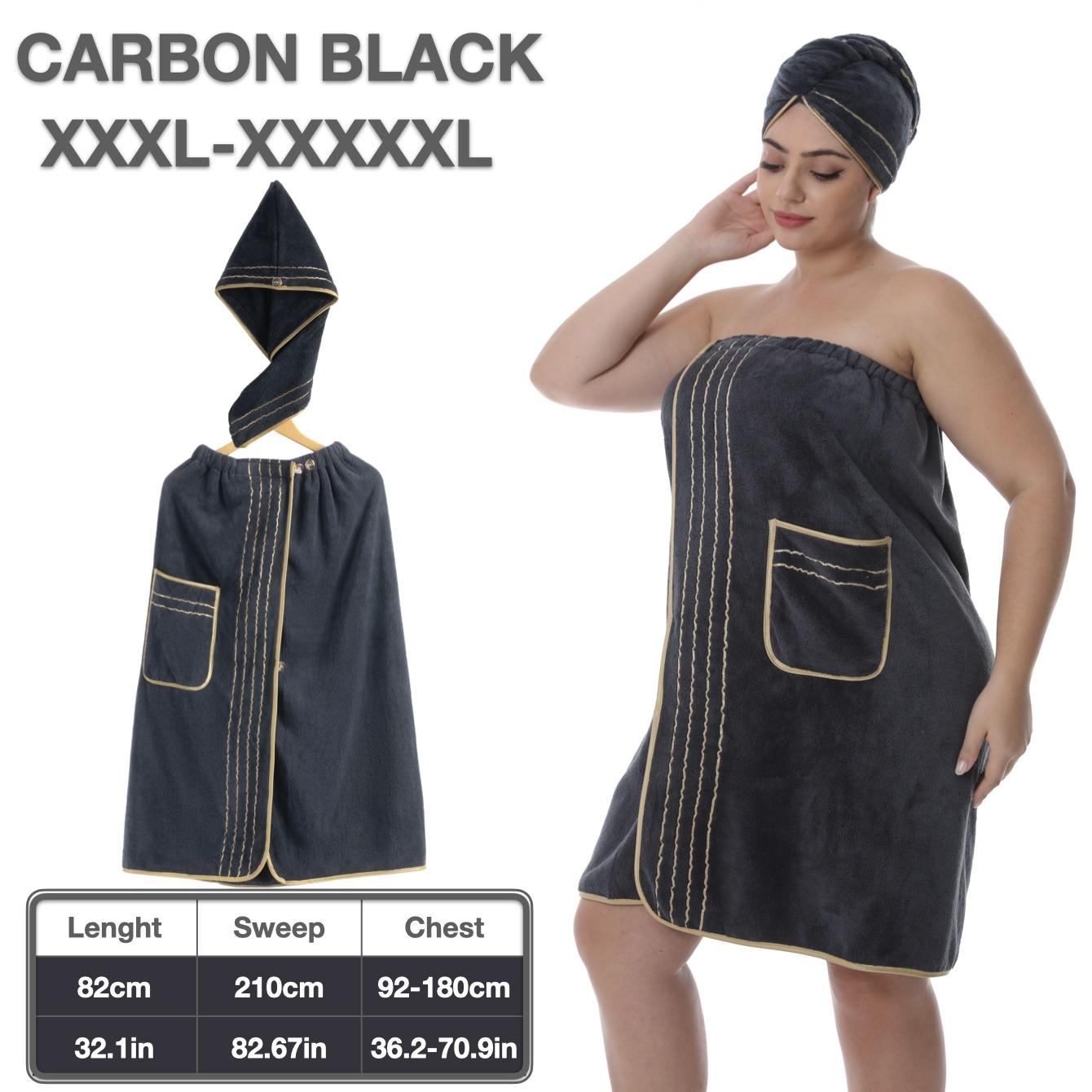 2pcs Luxury Coral Velvet bath towel wrap Set - 300GSM Embroidered Bath Wrap & Shower Cap (M-XXXXL), Ultra Soft & Quick-Dry with Modest Coverage Design - Hotel Grade for Women's Home & Travel Essentials, Large Bath Towels