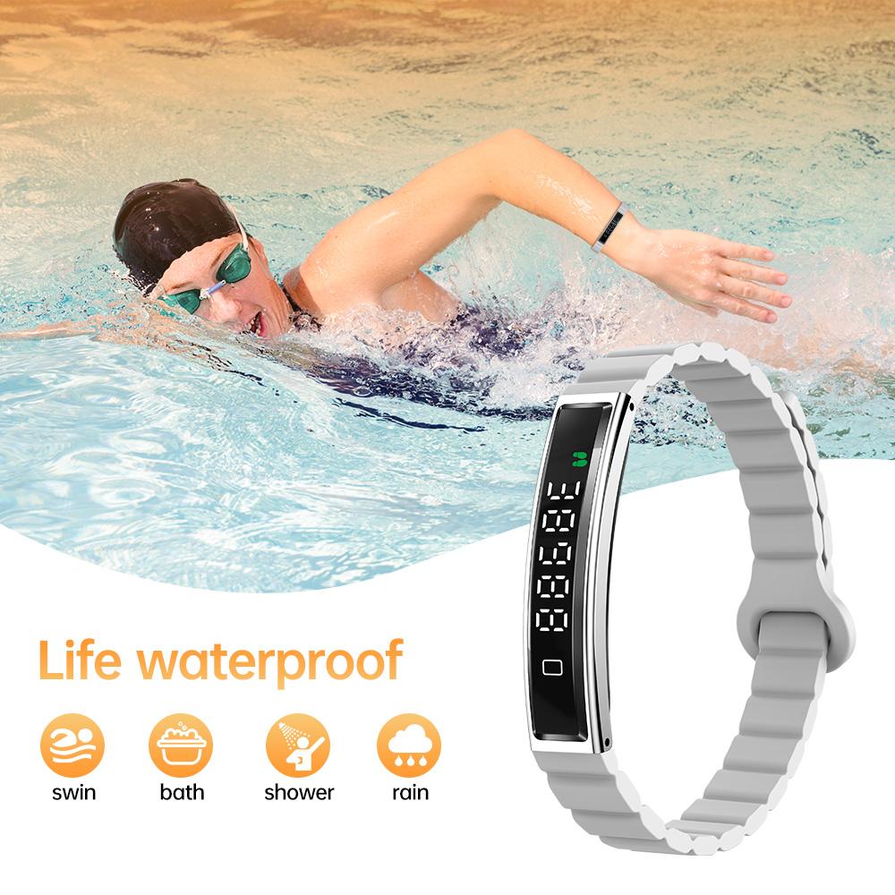 Lifebee Fashion Smart Bracelet, Invisible Wear, Clear Display, Waterproof, Compatible with Android & Apple Systems, Sleep Tracking