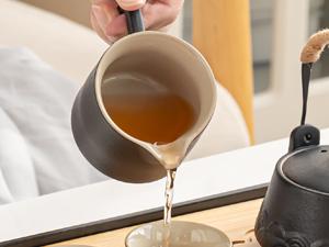 Japanese Tea Set, Chinese Tea Set, Tea Sets for Adults, Tea Pet, Gongfu Tea Set, Portable Tea Set, 14-Piece Porcelain Tea Set Withgrey Leather Case, Asian Tea Set for Home, Outdoor, Business