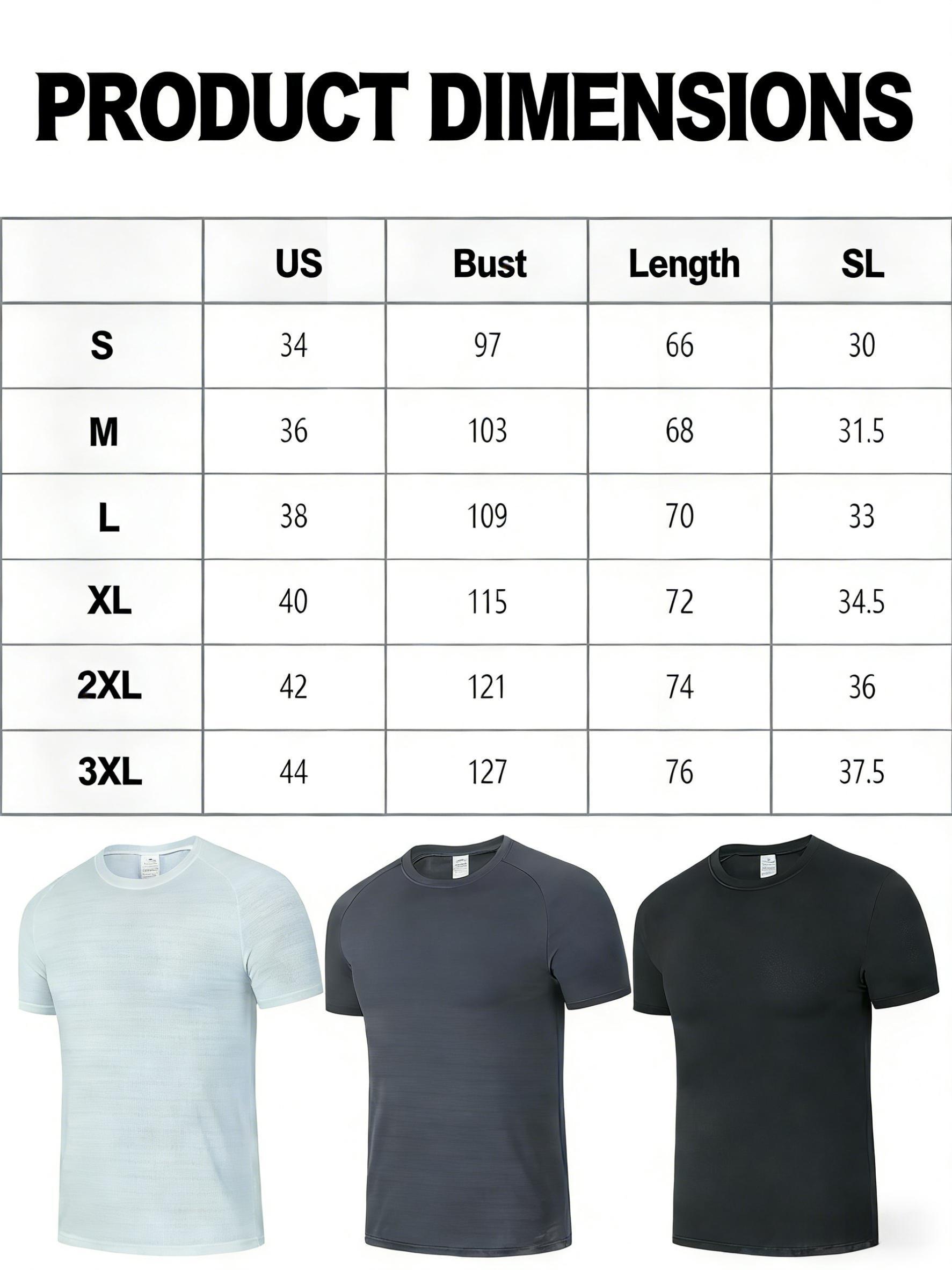 3PCS Men's Ice Silky Fiber T-Shirts | Breathable, Moisture-Wicking, High-Elasticity, Loose-Fit, Quick-Summer Sports Basic Round Neck Tees