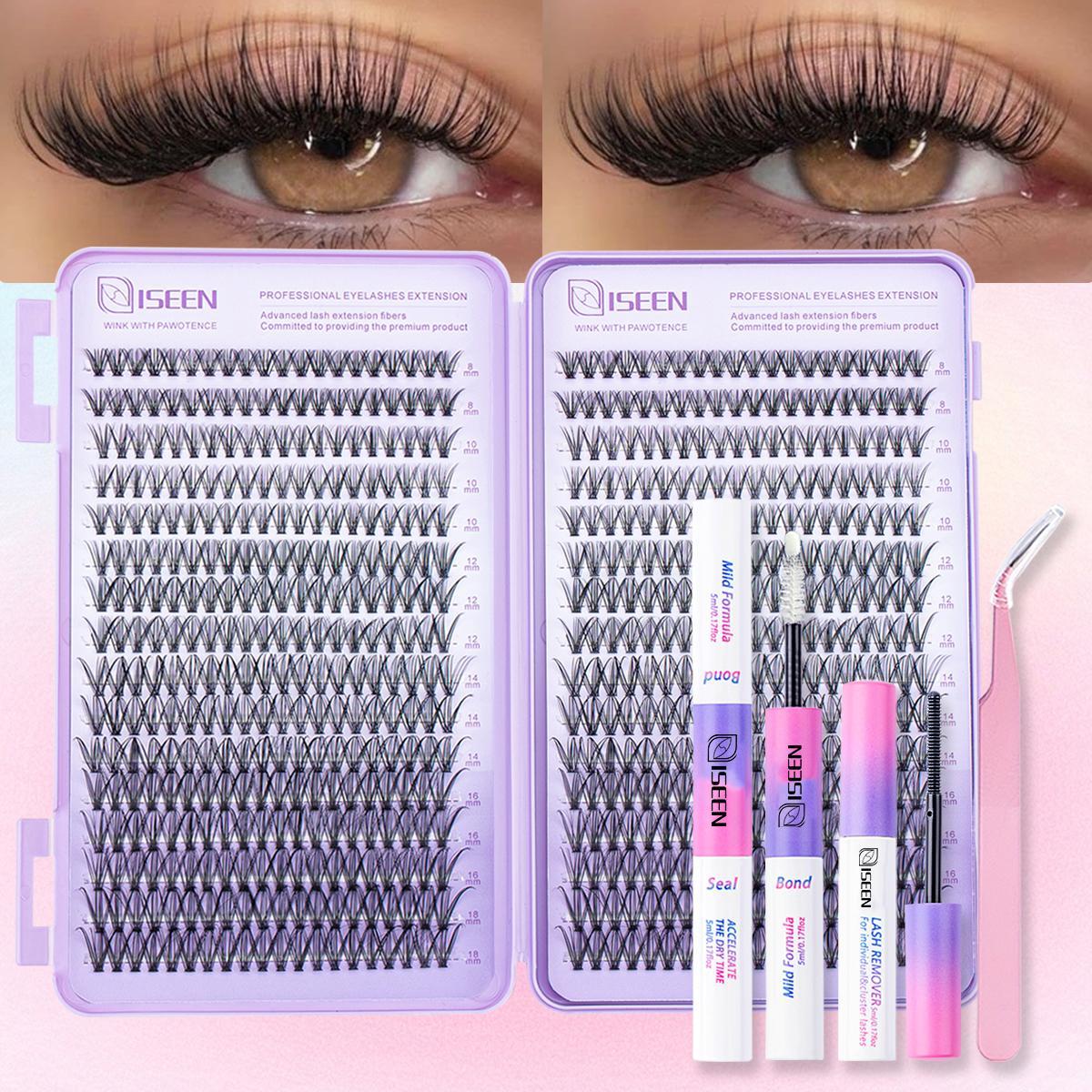Eyelash Extension Kit DIY, Soft Natural Look, 8mm-18mm D Curl, Perfect for Festivals & Parties, Ideal Gift