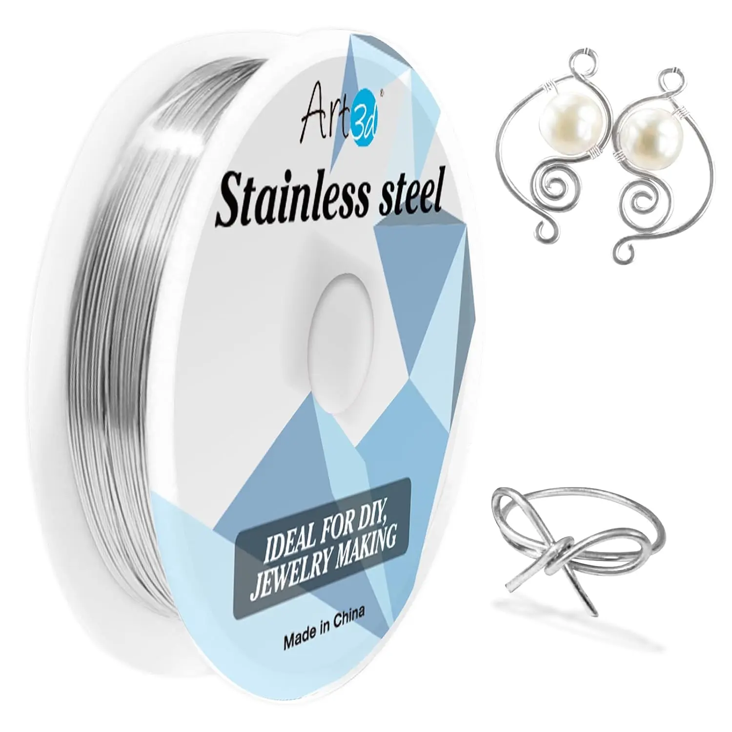 18 Gauge Bendable Soft Stainless Steel Craft Wire, 120 ft,  | Flexible, Malleable, Polished Finish, Easy to Shape, Easy Unwinding, for  Making, Electroculture, DIYers, Artisans