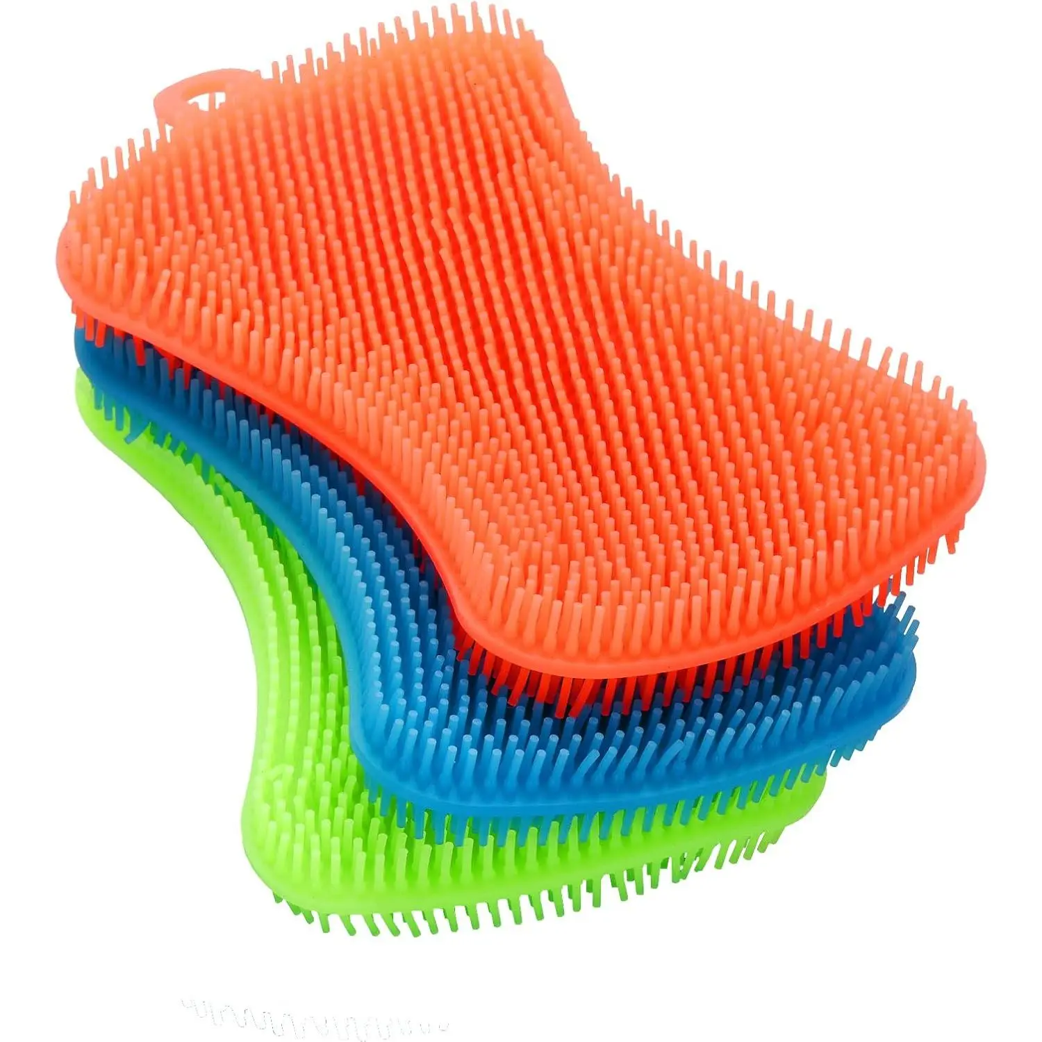 3PCS Silicone Dish Sponges, Super Food-Grade Silicone Sponges, Multi-Purpose and Efficient Sponge Kitchen Gadgets, Especial Delicate Kitchen Sponge Brush