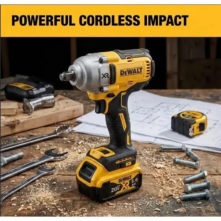DEWALT DCF900 Impact Wrench 1/2" Inch High Torque With Hog Ring Anvil 20V Brushless Cordless Wrench Dewalt Power Tools