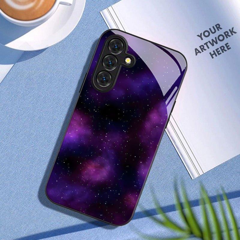 Phone Case: Starry Sky Purple Series, Night Sky Galaxy Print, Compatible with Samsung Galaxy S26 S25 S24 S23 S22Pro S21 S20 Fe Plus Ultra Pro A56 A55 A54 A53 A52 A51 A36 A35 A34 A32 A26 A25 A24 A23 A16 A15 A14 A06 A05 A03s
