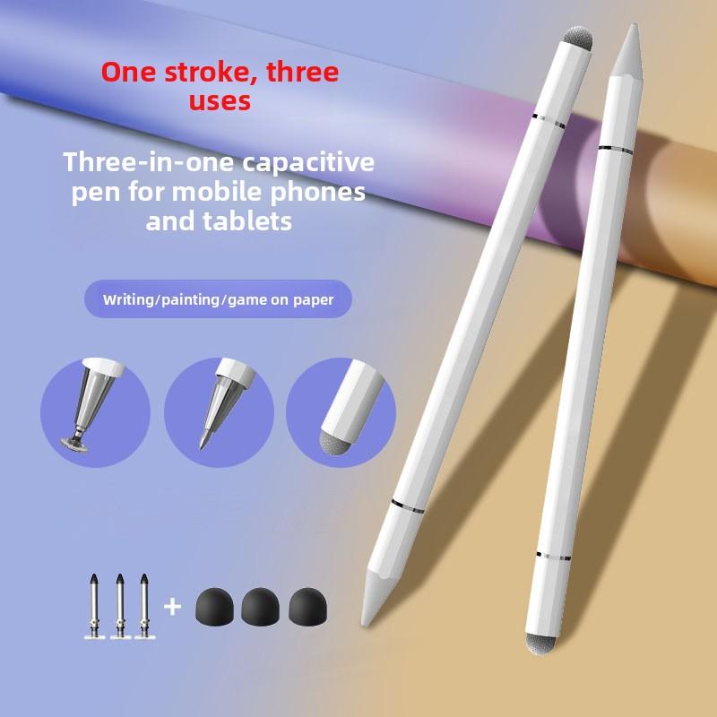 3-In-1 Magnetic Touchscreen Pen Compatible with Mobile Phone Tablet iPad Universal for Android Apple Huawei Capacitive Pen