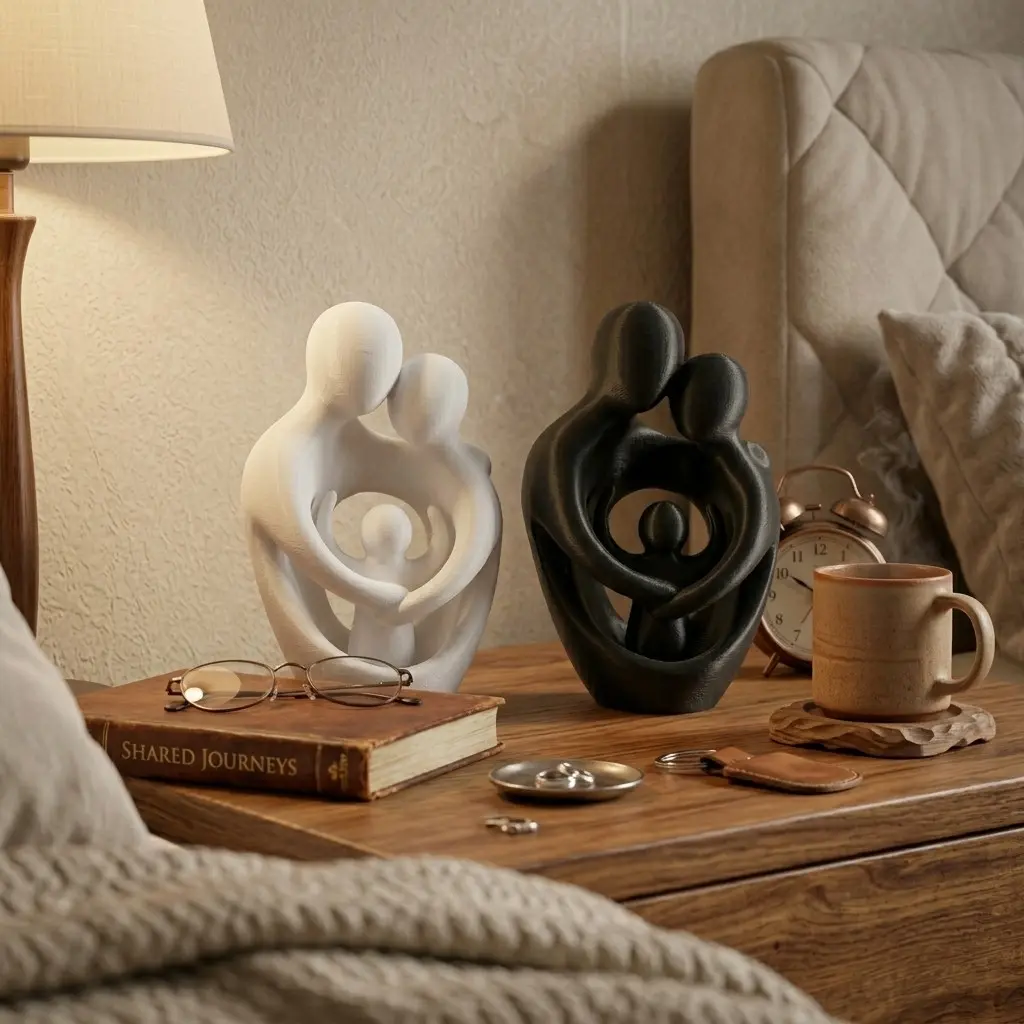 Artistic Design Bedside Cabinet, Perfect for Three-Person Homes, Ideal Home Decor Gift, Creative and Fashionable Storage Solution