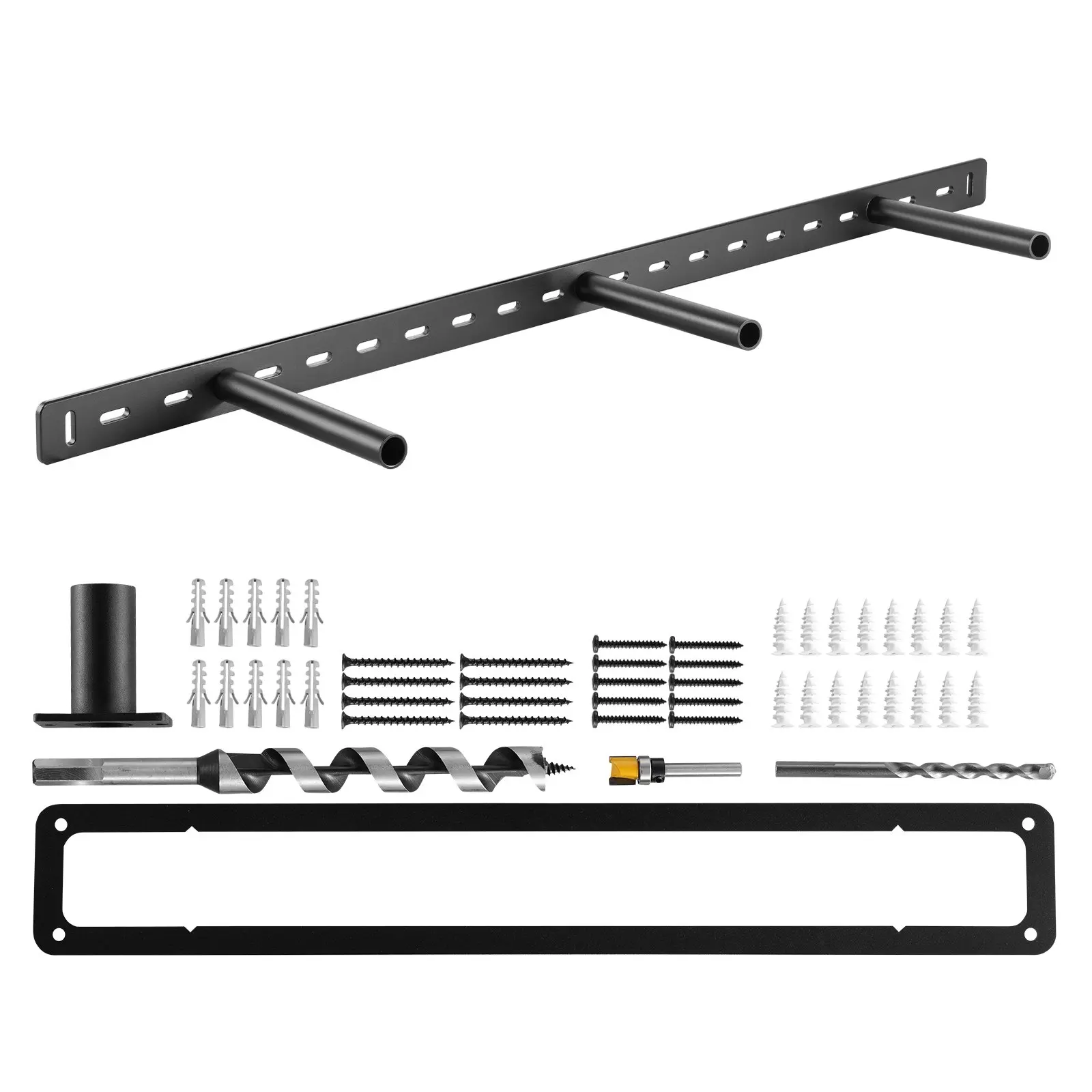 Floating Shelf Bracket 1 Pack, 190 lbs/86 kg Weight Capacity, 34x6.2x1.5 inch/ 863.6x157.4x38. 1 mm, Heavy Duty Hidden Shelf Brackets Support, Wall Mounting Invisible Floating Shelves Bracket