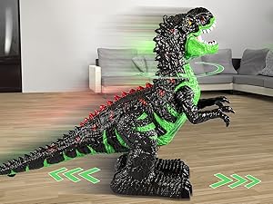 Remote Manage Tyrannosaurus Large Dinosaur Toy for Boys 3 4 5 6 7 8 Years, Lifelike Tyrannosaurus with Water Mist, Light, Roaring, Electrical Dinosaur Birthday Gifts for Kids Toddlers