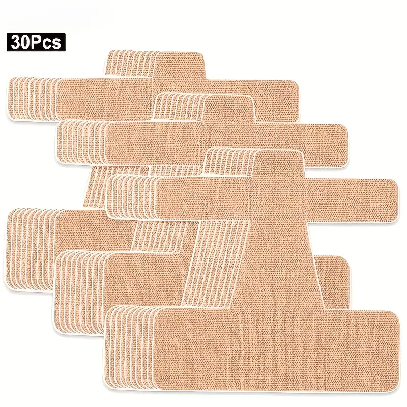 20pcs Pre-Cut Elastic Bandage Patches Pack (3.66”x3.46”) - Hypoallergenic Latex-Free Tape, Breathable Adhesive for Toes Support, Blister Relief, Athlete Gym Use