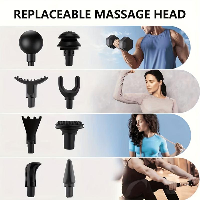 Deep Tissue Electric Massager | 1200mAh Battery | USB Fast Charging | 8 Massage Heads | Full Body Relief for Head, Neck, Arms & Legs | Perfect Gift for Men & Women