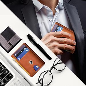 Magnetic Closure Slim Front Pocket Wallet for Men – RFID Blocking, Holds 12 Cards and Money Clip Magnetic Closure Slim Front Pocket Wallet for Men – RFID Blocking, Holds 12 Cards and Money Clip