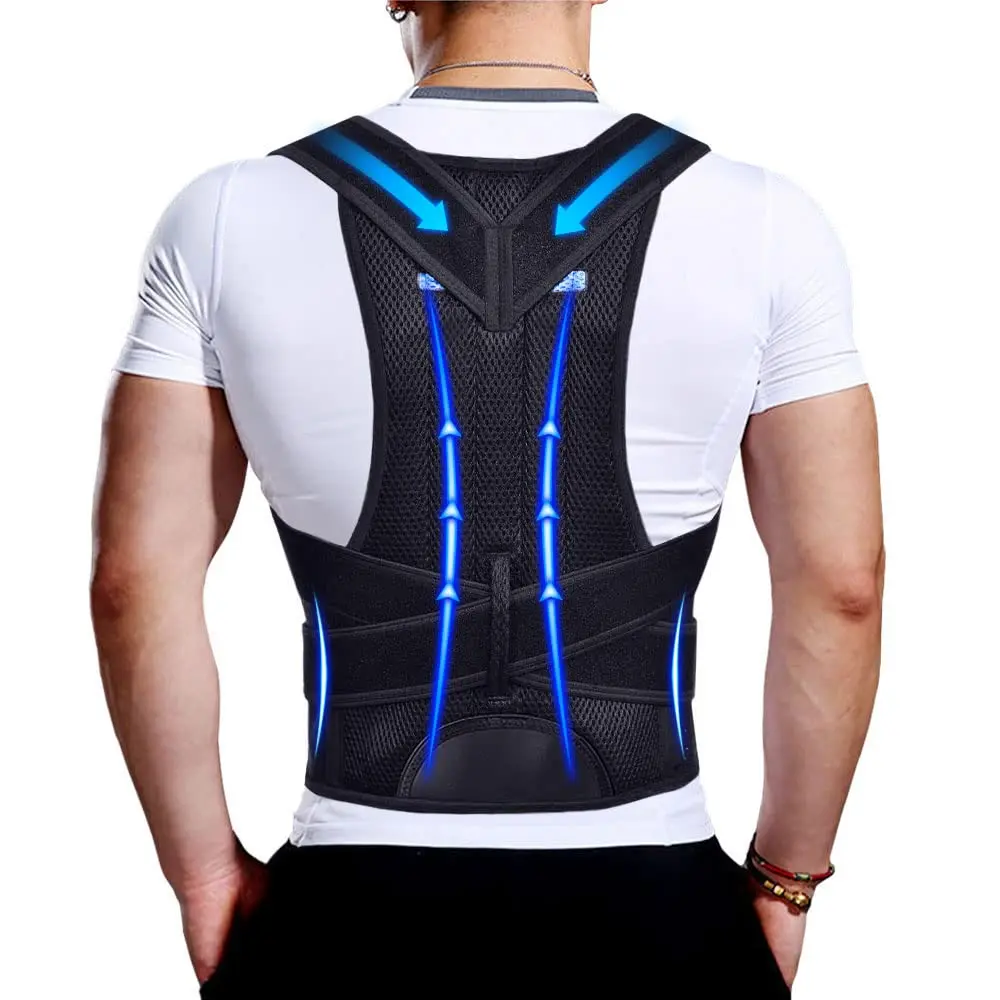 Upgraded Posture Corrector Back Brace for Men and Women - New Version Lumbar & Full Back Support for Posture Improvement, Neck, Shoulder, Waist Pain Relief