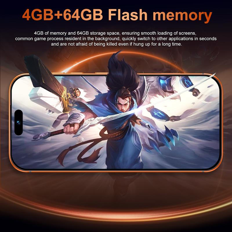 Affordable Unlockable Smartphone, 6.6 Inch Screen, 4GB RAM 64GB ROM, Supports 256GB Expansion, 4g Lte Network, Dual Sim, 4000mah Battery