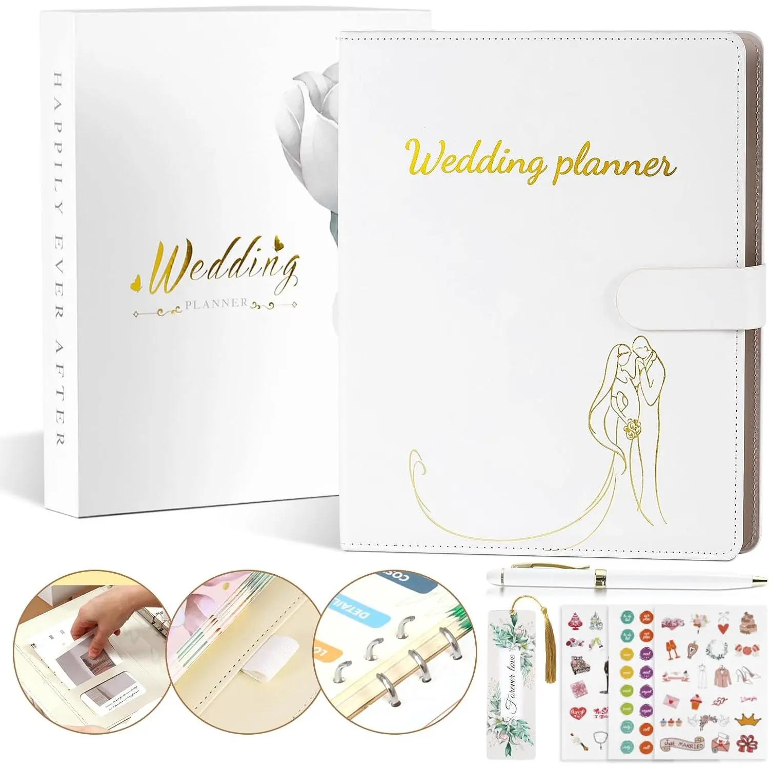 Comprehensive Wedding Planner Book and Organizer for Bride, Wedding Planning Book and Organizer Binder, Engagement  for Bride