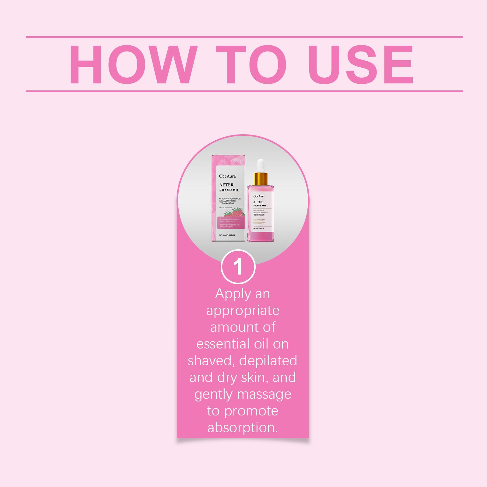 OceAura Strawberry Aftershave Essential Oil, Effectively Protects The Skin And Moisturizes And Smoothes Continuously