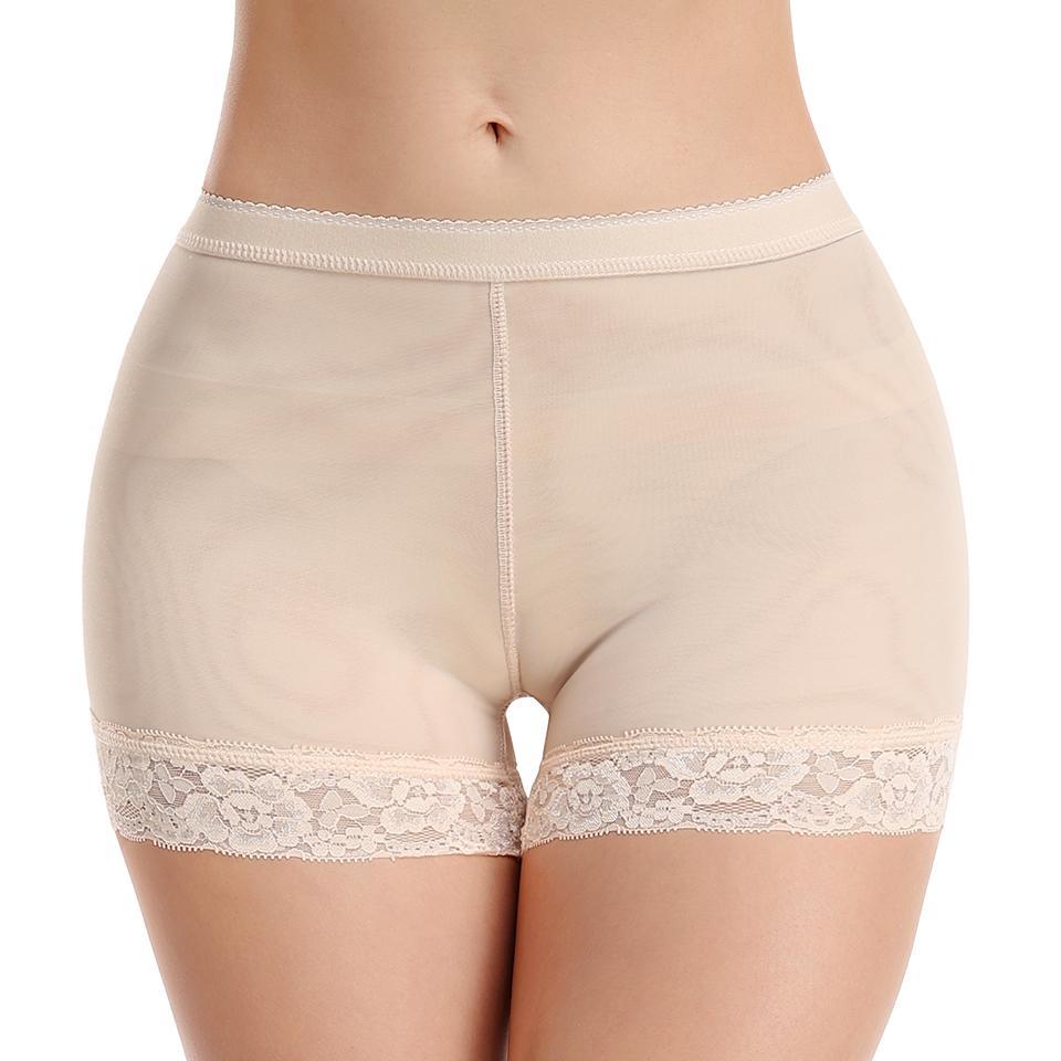 Women's Contrast Lace Butt Lifter Panties Padded Shapewear Fajas BBL Hip Enhancer Pads Shorts  Underwear Tummy Control Boyshorts for Women, Ladies Shapewear Bottoms for Daily Wear