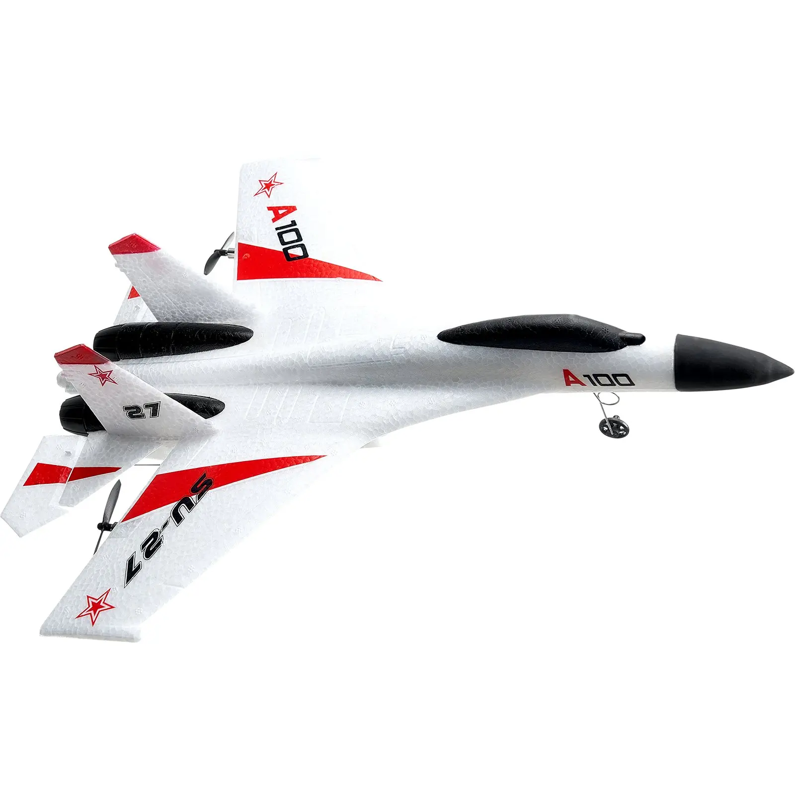 【DealsForYouDays】VEVOR RC Plane, 2.4GHZ 4 Channel Remote Control Airplane with 6-Axis Gyro Stabilizer, Ready to Fly Fighter Aircraft Plane Toy with 2 Batteries, Easy to Fly RC Glider for Adults Kids Beginners Boys