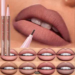 2-In-1 Matte Lip Liner, Smooth Application, Waterproof, Anti-Smudging, Natural Makeup Effect, Lipliner, Lip Pencil, Perfect for Everyday Use