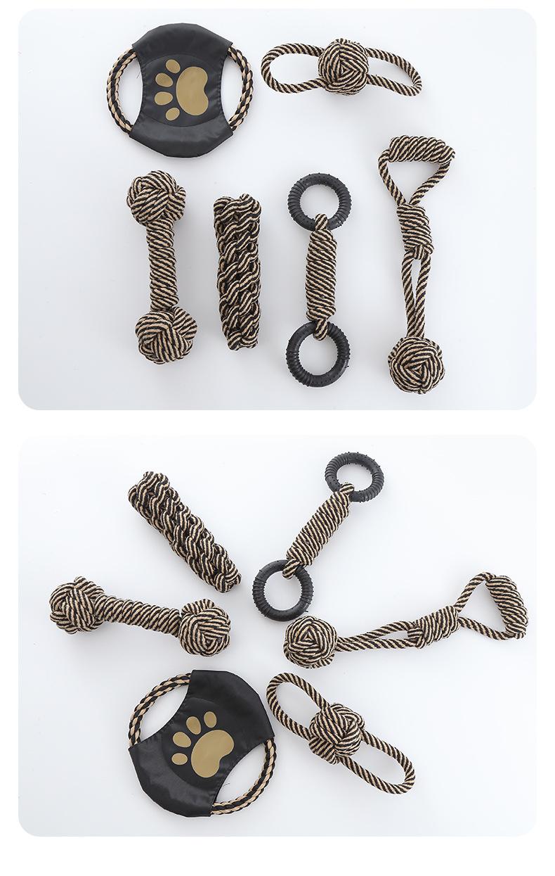 Pet Toy Braided Cotton Rope Chew & Teething Toy for Dogs, Self-Entertainment & Interactive Toy for Large Breeds