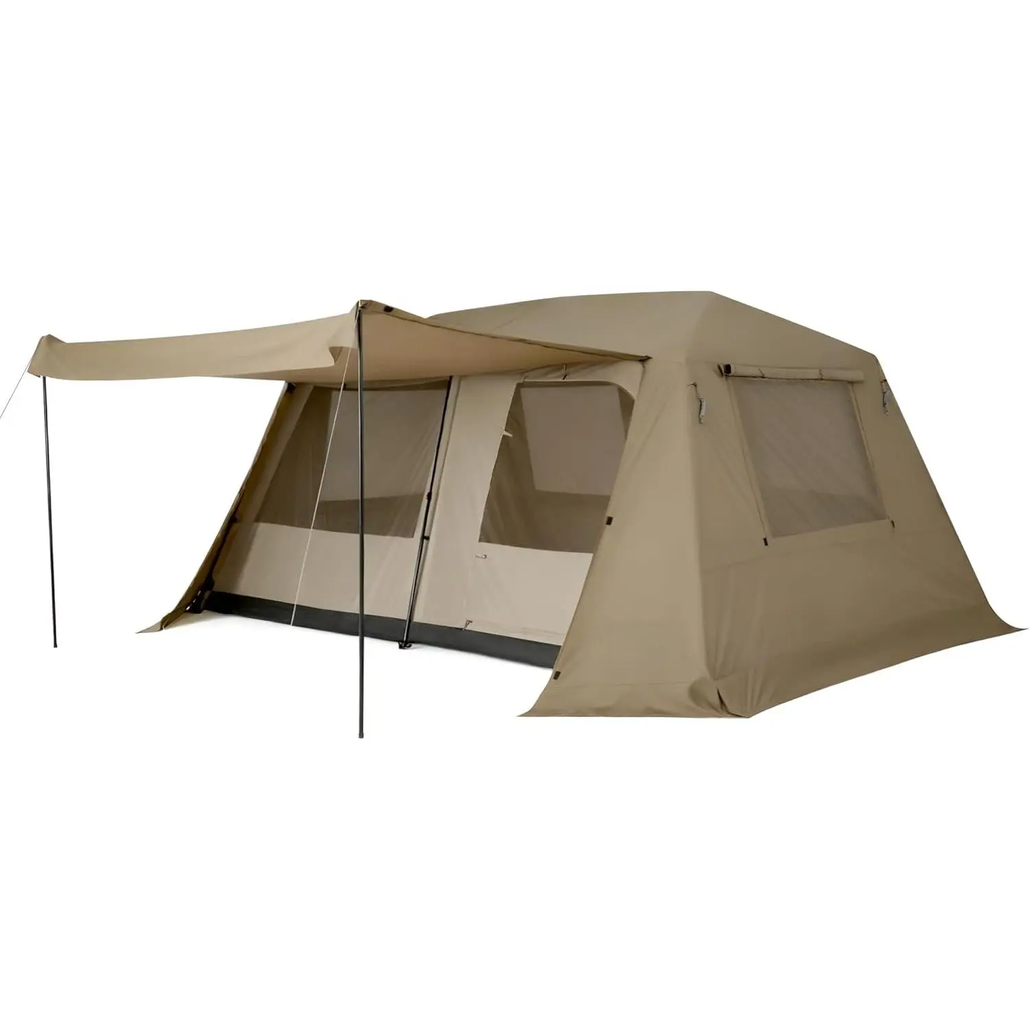 Village Lite Camping Tent, 60S Easy Setup Instant Tents for Camping, Double Layer 4/8 Person Tent with with Full Rainfly