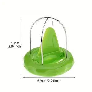 2 creative kiwi peelers with cute plastic blades and ergonomic handles - perfect for making fruit pies, egg tarts and salad sets. Versatile portable peeler, a must-have kitchen tool for outdoor cooking, camping and picnics.
