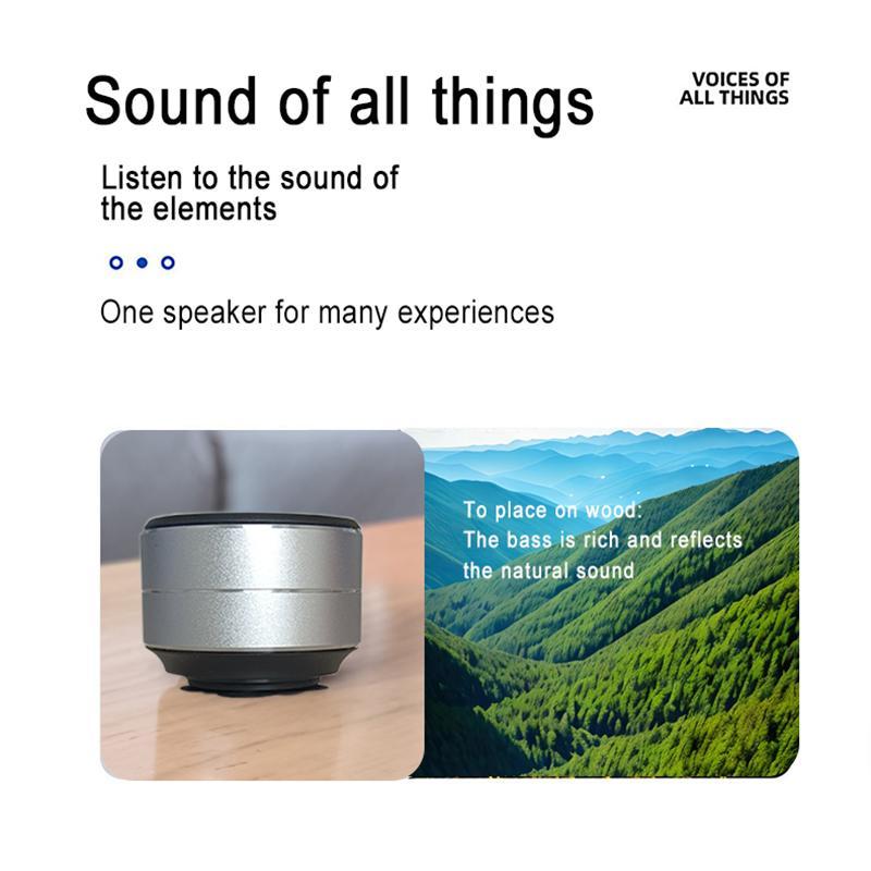 Bone Conduction Wireless Speaker, TWS Technology Portable Stereo Cannon Resonance Sound Speaker, Portable Bluetooth Speaker, Portable Audio Speaker #GLOBAL PICKS