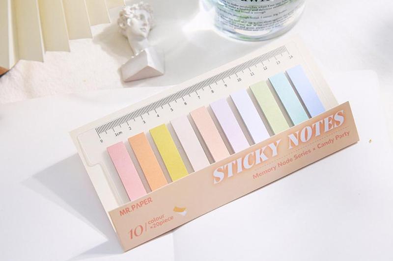 6 models 1200 index stickers Simple Morandi colour post it notes Gradient colour suitable for notebook reading marks
