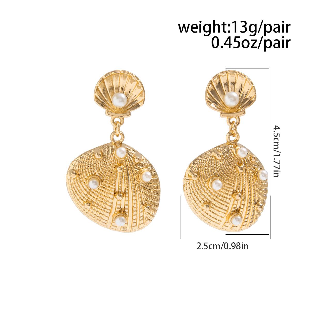 Ocean Inspired Starfish Star Stud Earrings Bold Statement Metal Earrings Exaggerated Beach Vacation Style Fashion Jewelry for Women Trendy Summer Coastal Aesthetic Party Club Daily Outfits Lightweight Alloy Ear Accessories