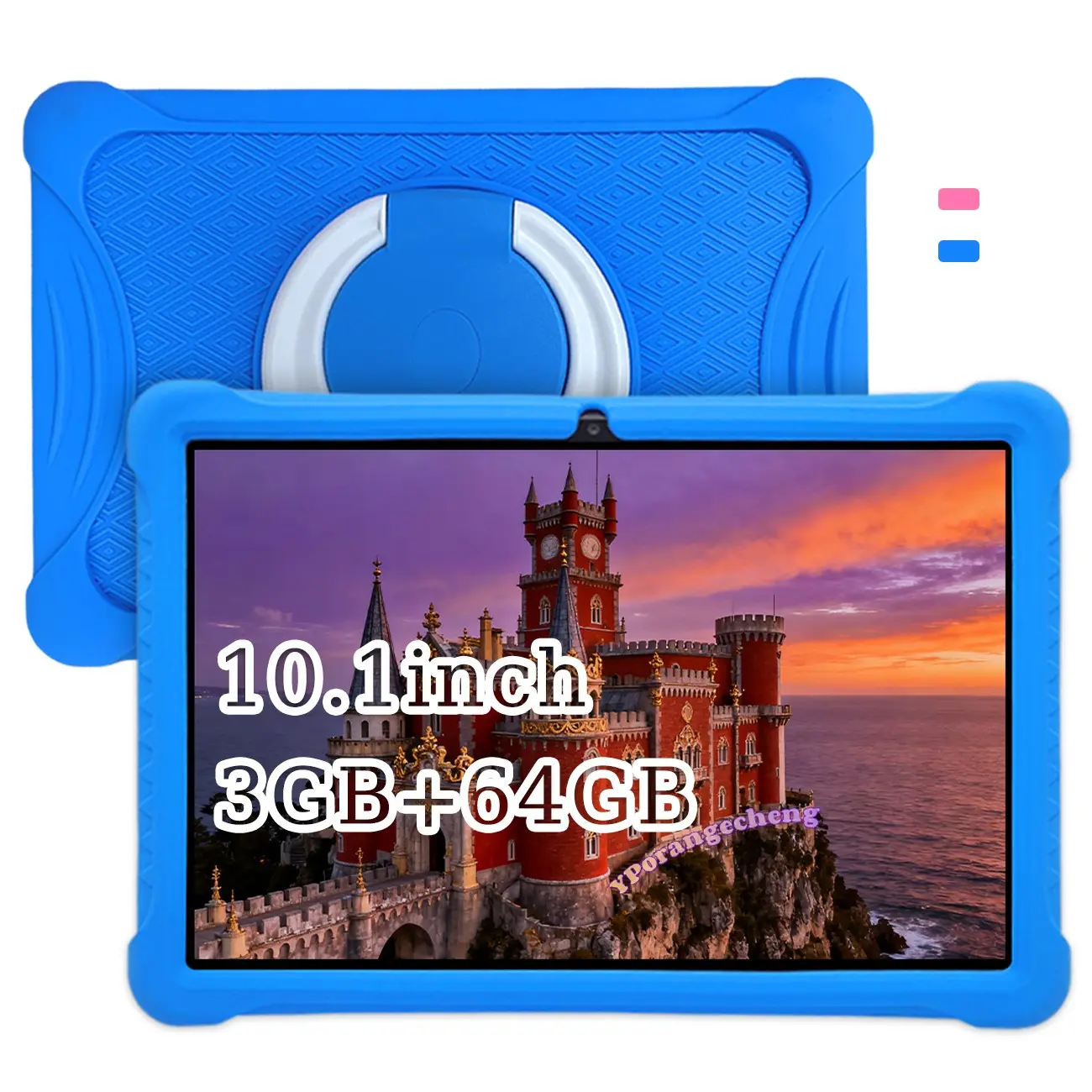 SummerFind DealsForYouDays Pink & Blue Available Father's Day Gift, 10.1-Inch Android Kids Tablet, Touch Tablet, Online Class Ready, 2-in-1 Study & Learning, Lightweight & Shockproof, 5G WiFi, HD IPS, Bluetooth + Dual Camera, Smart Parental Control