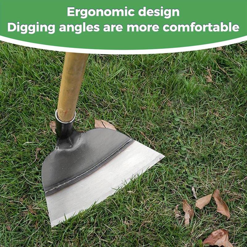 Vaseeka rake Heavy-Duty Carbon Steel Garden Hoe for Weeding & Turf Removal Durable Handheld Tool Metal Construction Ideal for Gardening