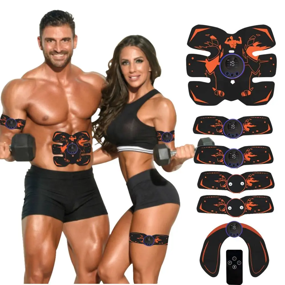 Abs & Glutes，ABS Stimulator, Electronic Muscle Stimulator Trainer, ABS Stimulator Smart Wearable Butt Lifting Machine,ABS Stimulator Abdominal, for Abdomen, Arms, Legs,Get Abs While Watching TV