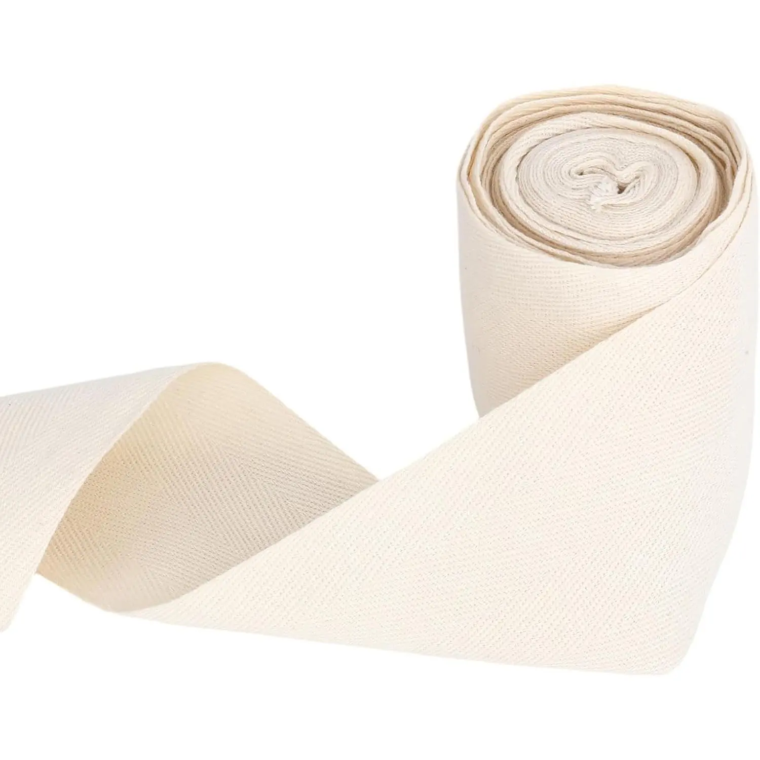 5.4 Yards  Twill Tape, Carpet Binding Tape Ribbon  Webbing, 3 Inch Herringbone Bias Tape for Sewing, Seam Binding Ribbon Strap Tapes for Rug Trim DIY Crafts  Rug  Decor, Beige