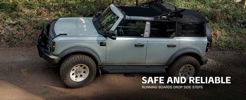 for Bronco Running Boards Compatible with Ford Bronco 4 Doors(21-26) with The Rock Rails-Not for Sport Model| EYOUHZ for Bronco Running Boards Compatible with Ford Bronco 4 Doors(21-26) with The Rock Rails-Not for Sport Model| EYOUHZ