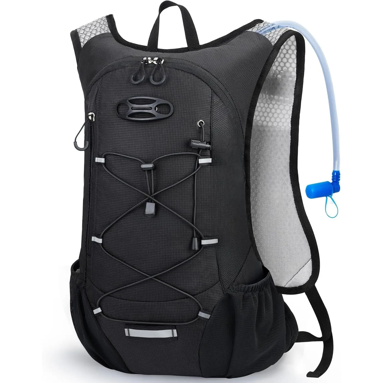 Lightweight Hydratio Backpack, Ruig Backpack with 2L Water Bladder, Hydro Water Daypack for Cyclig Hikig  for Me Wome