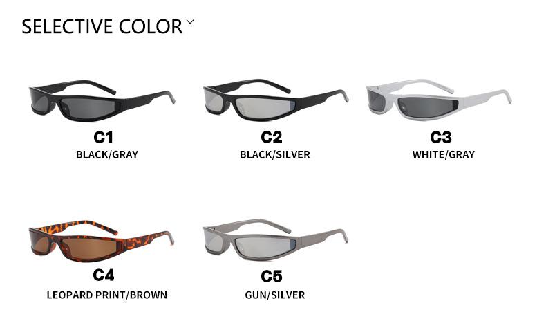 Y2K Wrap Around Futuristic Sunglasses for Women Men | UV400 Protection 2000s Cyberpunk Sport Sunglasses, Trendy Slim Shield Shades for Streetwear Festival Daily Wear