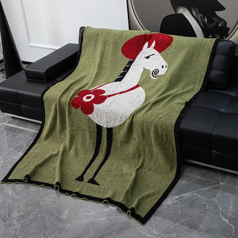 Luxury Thick Plush Throw Blanket for Winter, Versatile Small Blanket for Sofa, Office Nap, Bedside & Bed Runner, Air Conditioning Cover