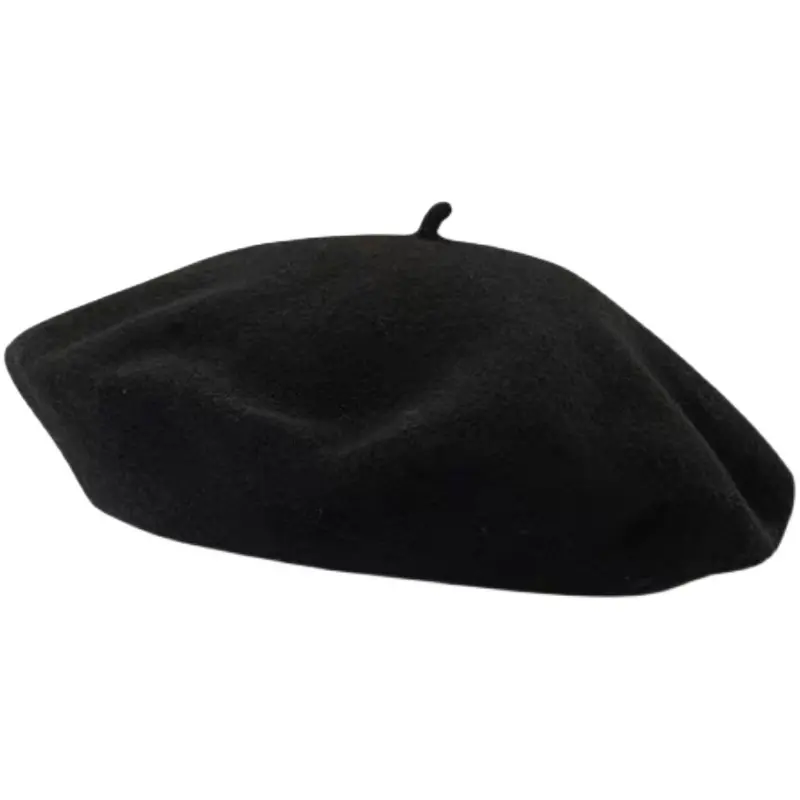 Womens Vintage British Acrylic Beret Hat Classic Solid Color Painter Hat Trendy Instagram Style Soft Warm Winter Fashion Headwear Lightweight Casual Daily Outdoor Street Photography Retro All Season Accessory
