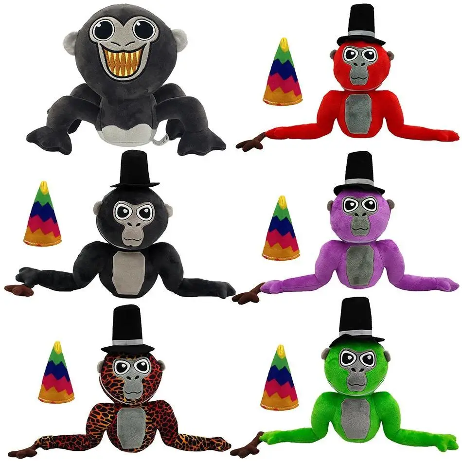 25cmGorilla Tag Monke Plush Toy Cute Soft Stuffed Cartoon Anime Home Decoration Dolls Kawaii Pillow Toys Birthday Christmas Gift