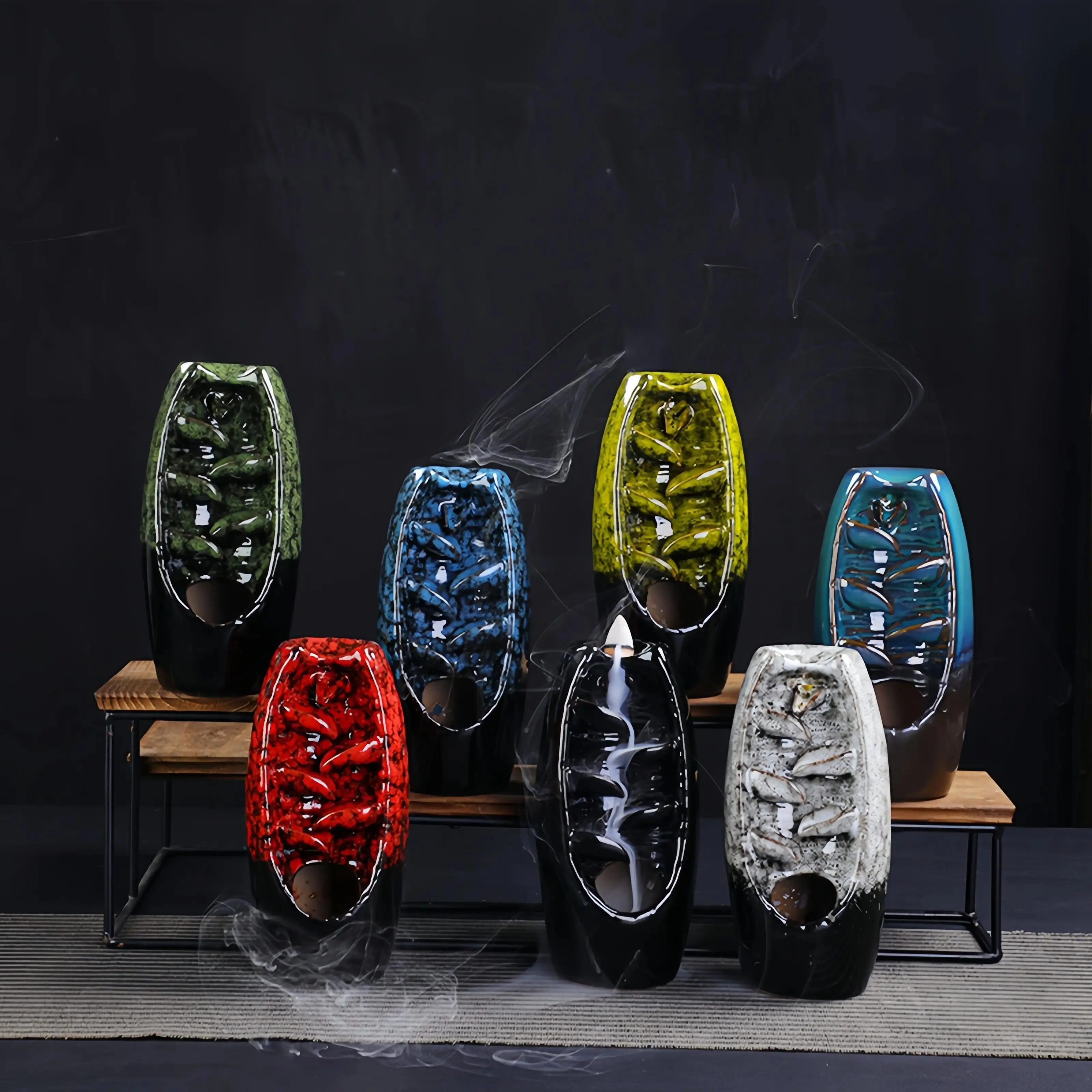 Inverted Incense Burner, Aromatherapy Diffuser, and Backflow Incense—Unique and Novel Home Decor Artistic Ornaments and Gifts Room Decor, Home Office, Yoga Meditation, and Fitness Scene Gifts