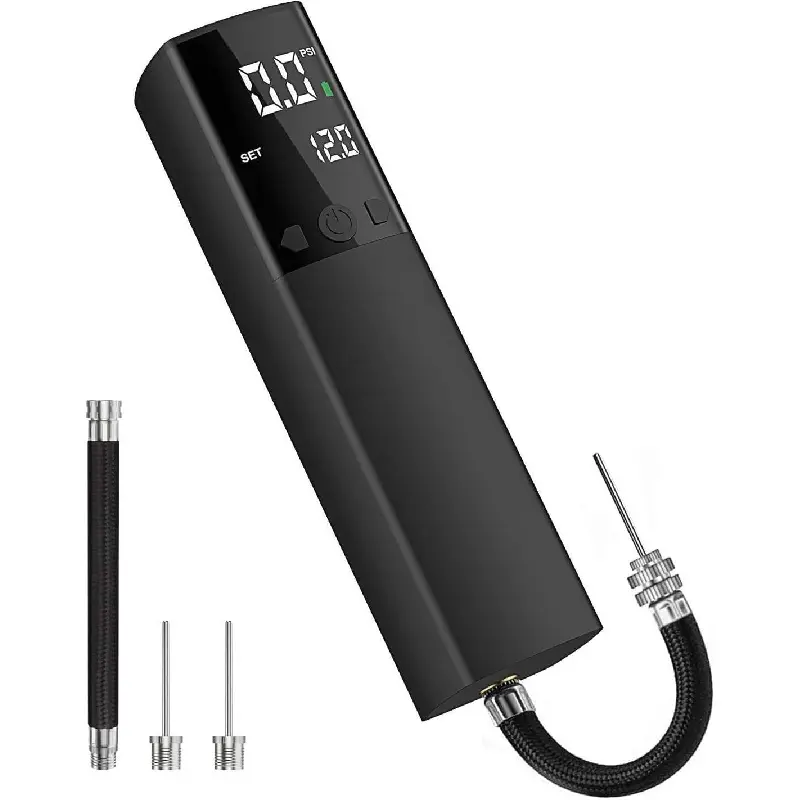 Electric Smart Ball Pump, Portable Fast Inflation Air Pump with Digital LCD Display & Precise Pressure Gauge, Automatic Inflator for Football, Basketball, Volleyball, Soccer, Rugby Sports Balls, Rechargeable Handheld Inflation Tool