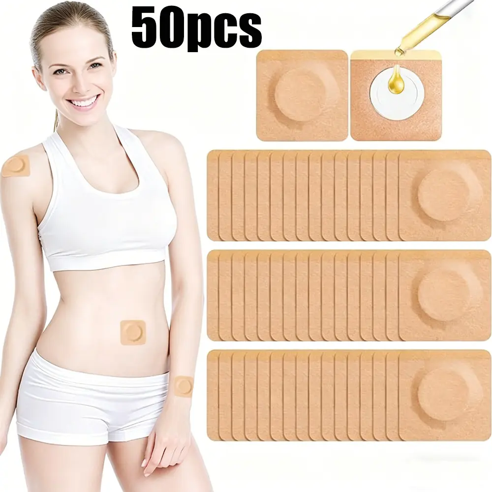 50 Pcs Daily Skin Care Patches, Self-Adhesive Breathable Stickers, Skin Tone Disposable Accessories, Suitable for Home Use, Personal Care and General Applications