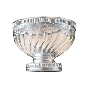 Vintage Silver Bowl Trophy, Perfect Sports Replica, High-End Collectible Ornament, Ice Peak Legend Award Cup, Elegant Display Piece