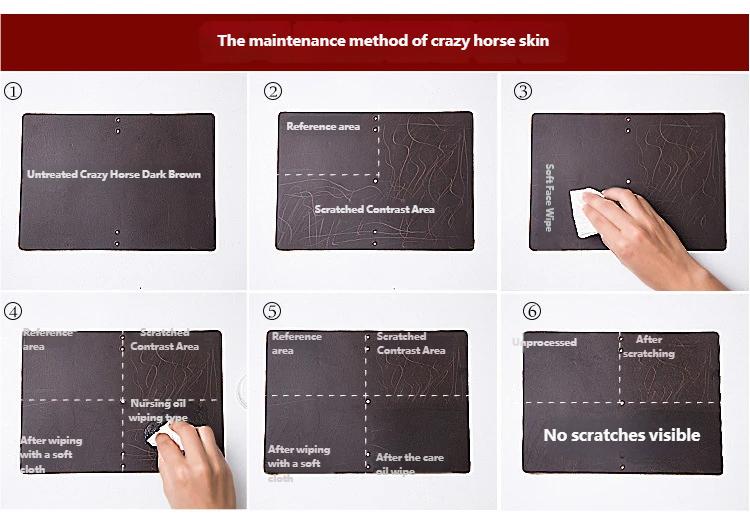 Men’s & Women’s Leather Key Bag, Retro Crazy Horse Leather Zipper Wallet for Car Keys, Card Holder, Stylish Key Organizer, Multi-purpose Keychain for Daily Use, Travel, Gifts