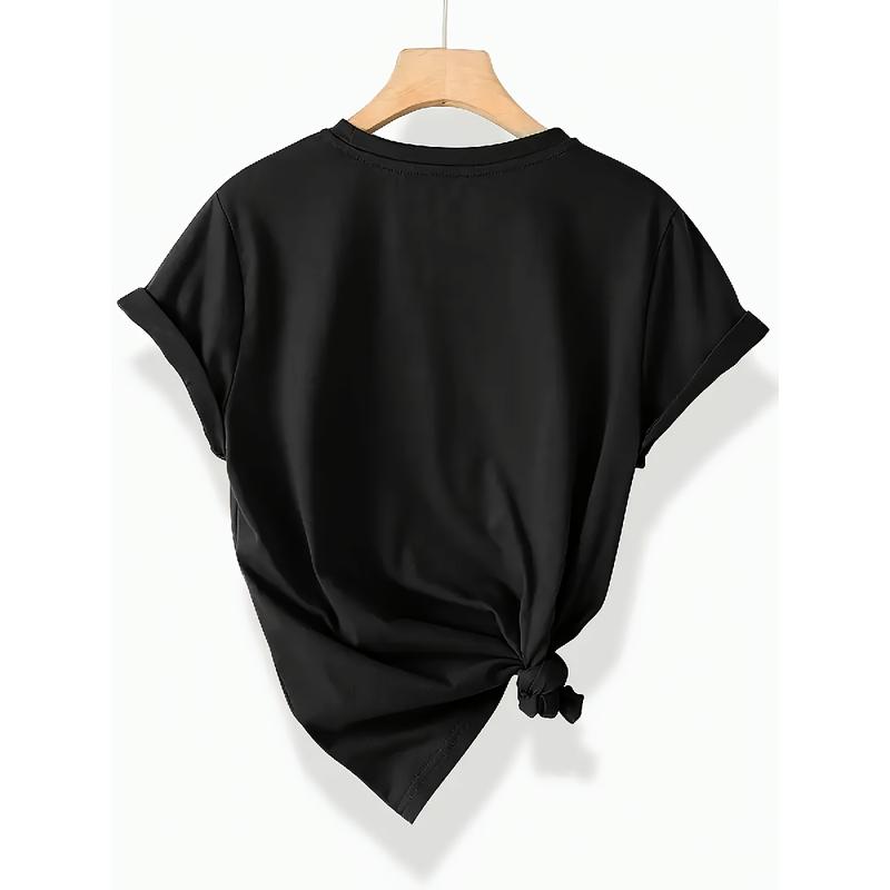 Personalized Short-Sleeve Basketball T-Shirt for Women - a Casual Round Neck Top That Is Machine Washable And Suitable for All Seasons, Perfect for Everyday Comfort