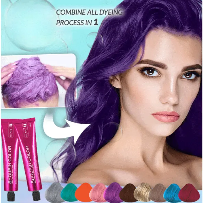 Nourishing hair dye, no bleaching required, safe hair care and styling products